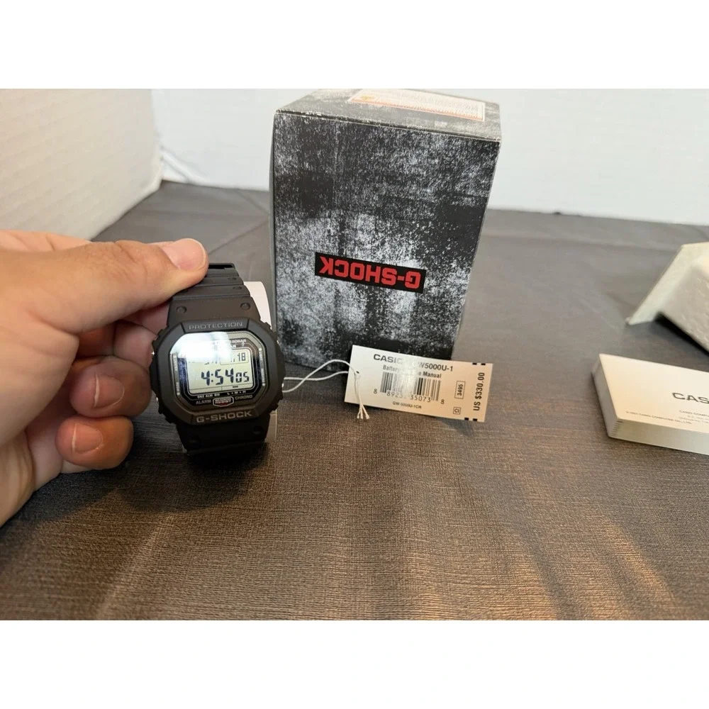 Casio G-Shock GW-5000U-1CR Men's Black Watch Steel Core Japan Model Hodinkee